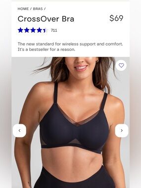 Honeylove Black Seamless Bra